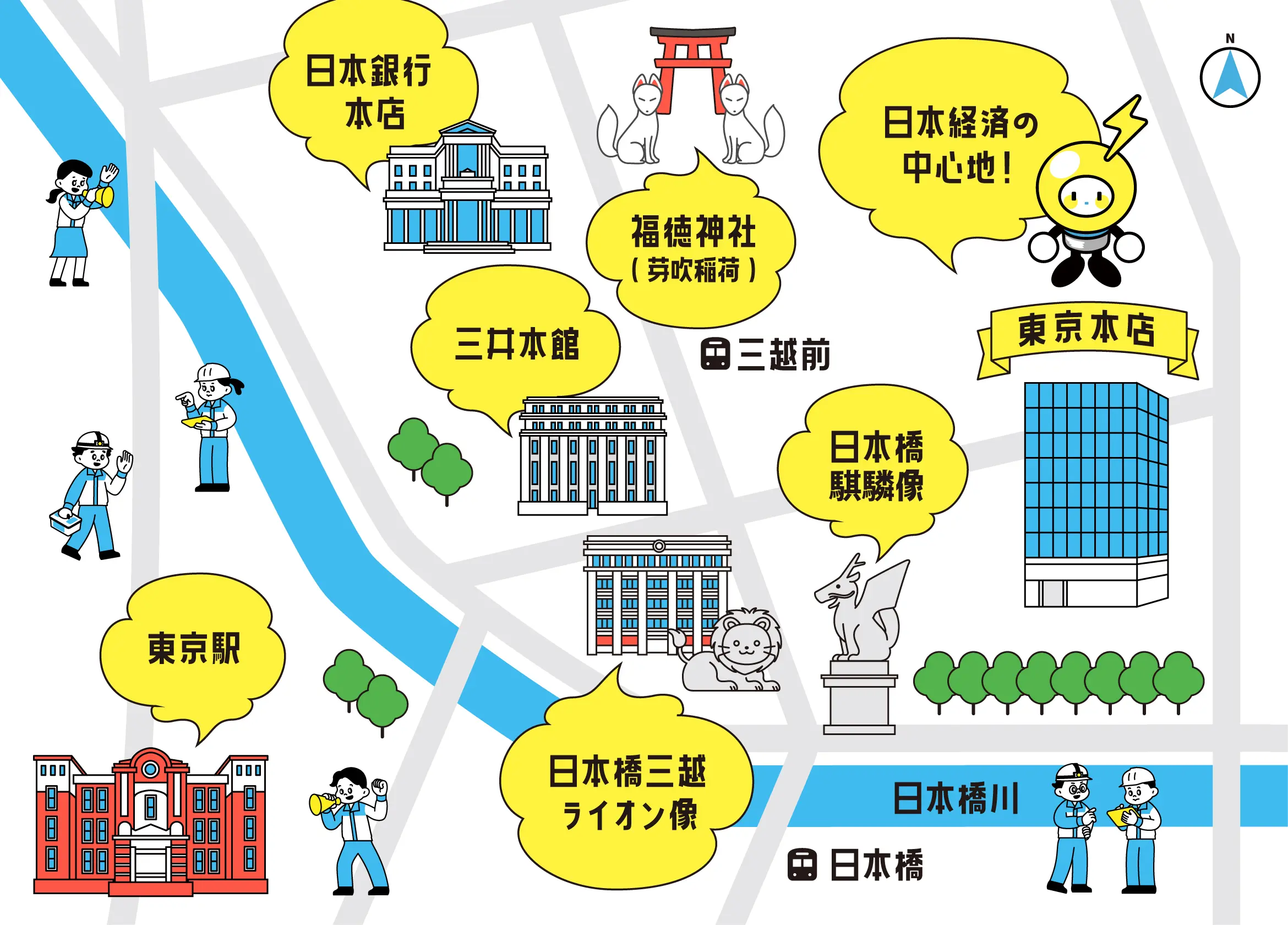 東京本店周辺マップ